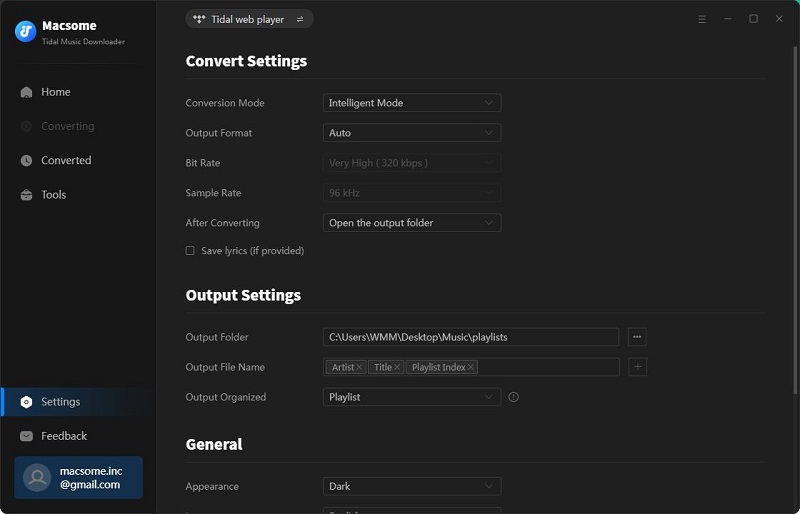 Set the output format for spotify