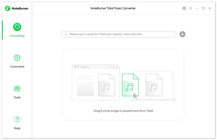 Interface of Notebunrer Tidal Music Converter