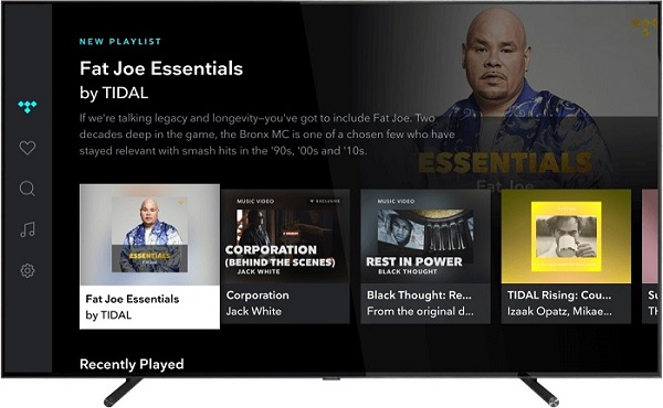 tidal app available on samsung tv