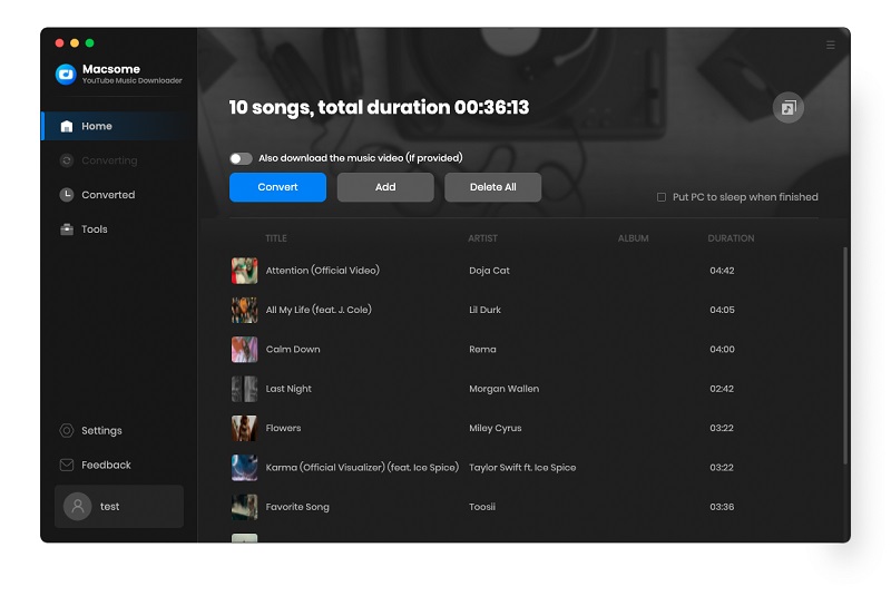 Add YouTube Music videos