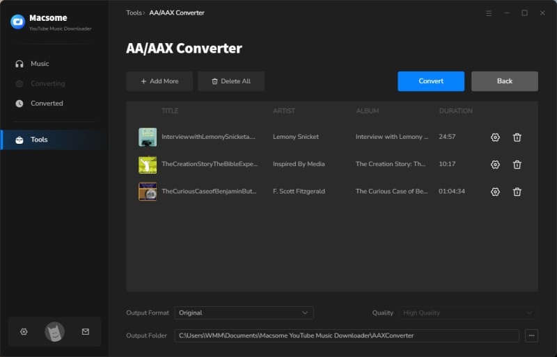 AA/AAX Converter