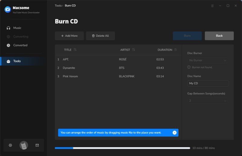 burn cd