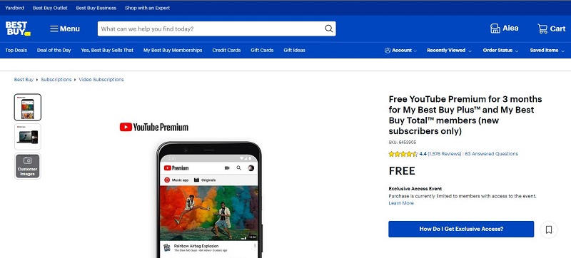 Get 3-month YouTube Premium free trial via Best Buy