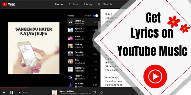 Find Lyrics on YouTube Music