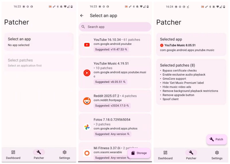 Patch the YouTube Music APK