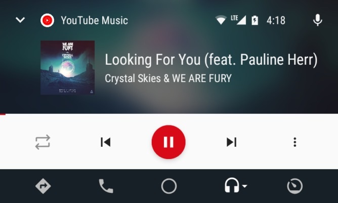youtube music on android auto
