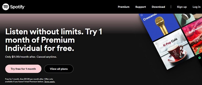 Official way to get Spotify Premium for free